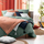Set shtrati Douceur d’Interieur ANGELIA, muslinë pambuku 240 x 220 cm, i gjelbër