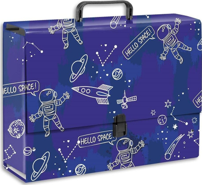 Valixhe kartoni Penmate Briefcase B4 Jumbo T0108 Cosmos, me dorezë, 35 x 25.5 x 10 cm, shumëngjyrëshe