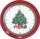 Tabaka dekorative Fééric Lights and Christmas, motiv Krishtlindjes, 35 cm, e kuqe