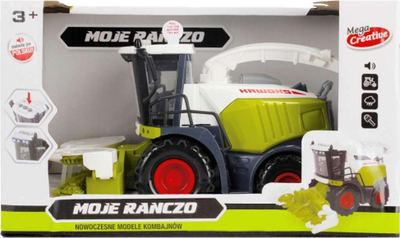 Traktor lodër Mega Creative My Ranch Combine, 20 cm, me drita dhe tinguj, shumëngjyrësh
