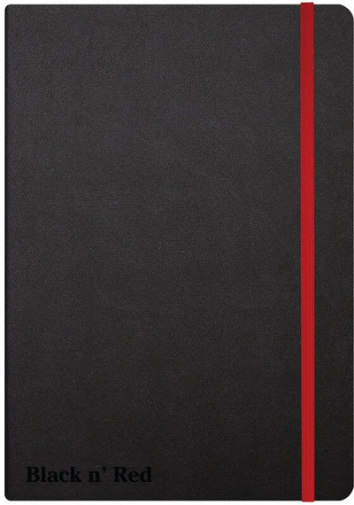 Ditar Black n' Red A5, 144 faqe, me vija, i zi kuqe