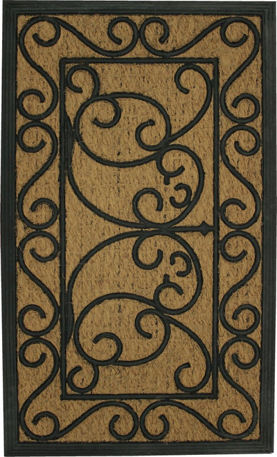 Тепих за врата Douceur d'intérieur правоаголен кокос, 45x75 cm, влакна од кокос, кафеав