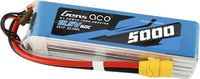 Bateri Li Po Gens Ace G5S5000 60X9, 5S 18.5V, 5000mAh 60C, me prizë XT90
