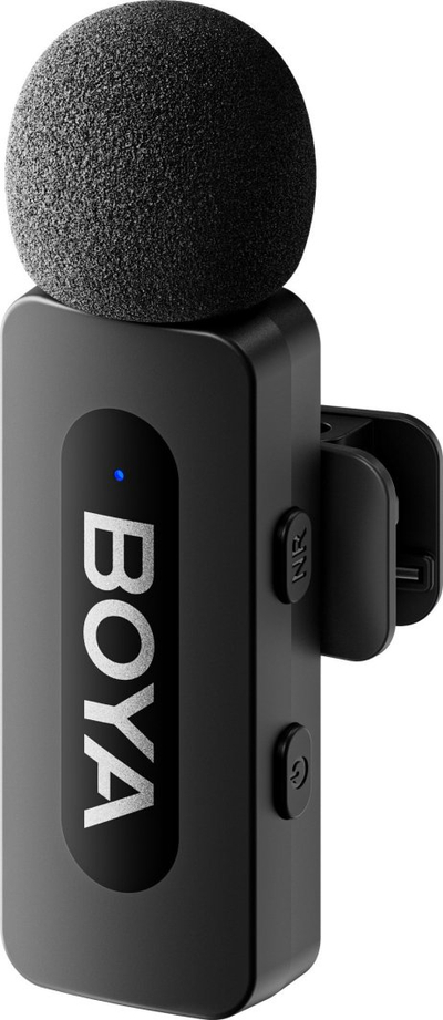 Mikrofon wireless lavalier Boya BY-V10 V2, USB-C, i zi