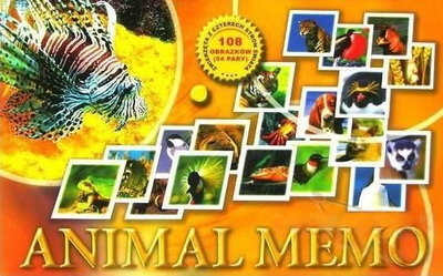 Loja me letra Samo-pol Animal Memo, lojë memorie për fëmijë, shumë kafshë