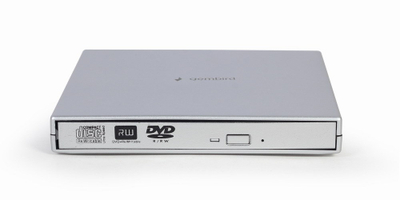 Lexues DVD i jashtëm Gembird DVD-USB-02-SV, USB 2.0, i argjendtë