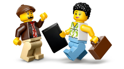 Set lodër LEGO Yellow Taxi 60487, ndërtim kreativ, e verdhë