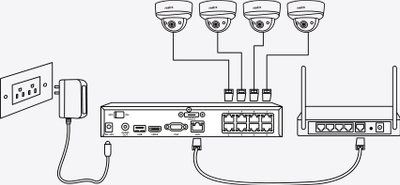 Sistem survejimi Reolink NVS8-8MB4, 8 kanale NVR, 4K 8MP, i bardhë