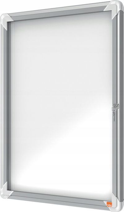 Kasafortë njoftimesh Nobo Premium Plus 1902577, magnetike, 4 x A4, për jashtë, ngjyrë argjendi