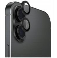 Mbrojtëse lente kamere Uniq Optix për iPhone 17, alumin, me aplikues, e zezë