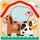 Puzzle druri Tooky Toy Multi-layered Farm, 17x17x2cm, me shtresa, shumëngjyrësh