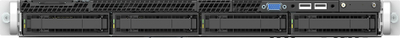 Server barebone Intel R1304WFTYSR, 1U rack, me çipset Intel C624, ngjyrë e zezë me argjendtë