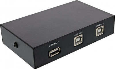 Çelës USB InLine 2.0 manual, 1 pajisje USB A në 2 kompjuterë