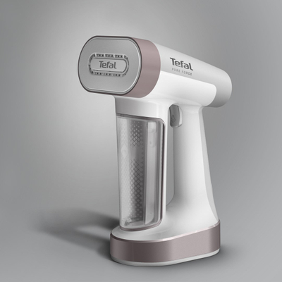 Aparat avullues rrobash Tefal DT8765E0 Pure Force 3in1, ngrohje 25 sekonda, rezervuar 180 ml, i bardhë