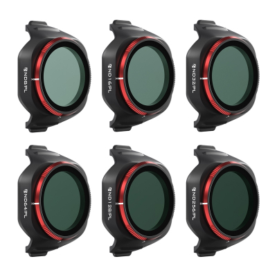 Set filtra droni Freewell Bright Day Mini 5 Pro, 6 copë ND PL, për DJI Mini 5 Pro, e zezë