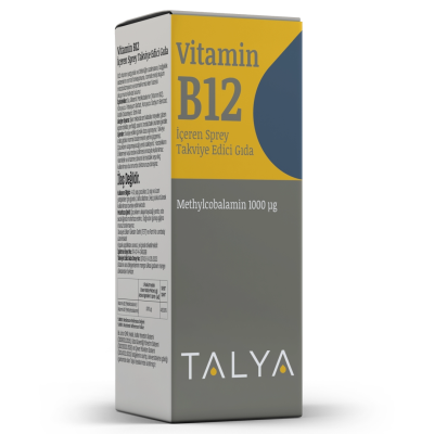 Suplement TALYA Herbal Vitamin B12 Methylcobalamin  1000 µg Spray, 10 ml