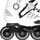 Rrota inline Nils Extreme NA20001, nr. 43, ABEC 9, bardh e zez