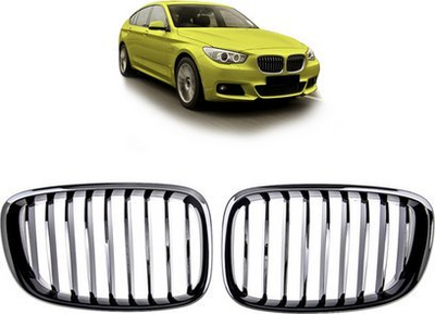 Grillë përpara BMW Seria 5 F07, Single Line, 2013-2017, e zezë me shkëlqim