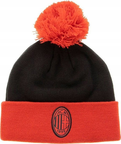 Kape dimri Puma AC Milan Beanie 025709 04, 100% akrilik, me pompon, e zezë