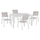 Set tavolinë 5-pjesësh (HM10529.01), bardhë