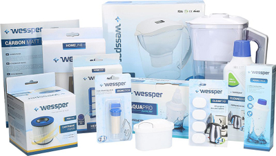Филтер за вода Wessper AquaLunga за DeLonghi PrimaDonna S ECAM 28.465.MB, сет 10 парчиња, алтернатива SER3017 DLSC002