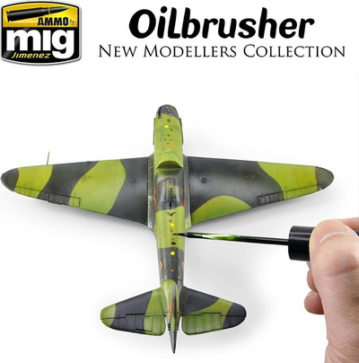 Bojë vaji për modele Ammo by Mig Oilbrusher Sky Blue, 10ml, blu e çelët, a.MIG-3528