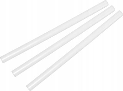 Силиконски стап LECHPOL, 11 mm, 30 cm, 1 kg, проѕирно бел