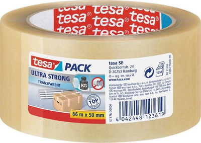 Shirit ngjitës Tesa ULTRA STRONG TES066, 50mm x 66m, transparent