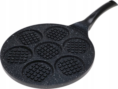 Tigan për petulla Brunbeste, 20 cm, veshje mermer qeramike, 7 forma, gri