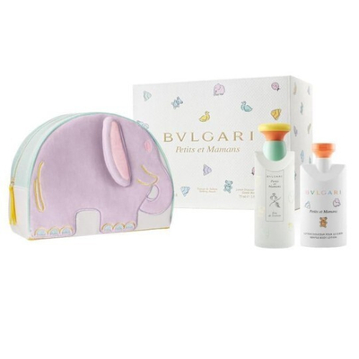 Set Bvlgari Petits Et Mamans, EDT 100 ml + losion për trup 75 ml + çantë kozmetike