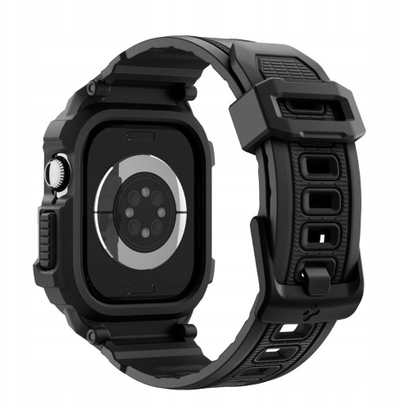 Kopertinë Spigen Rugged Armor Pro 2 për Apple Watch 11 42mm, matte, e zezë