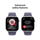 Apple Watch Series 11 GPS 46mm Silver Aluminium Case with Purple Fog Sport Band, S/M