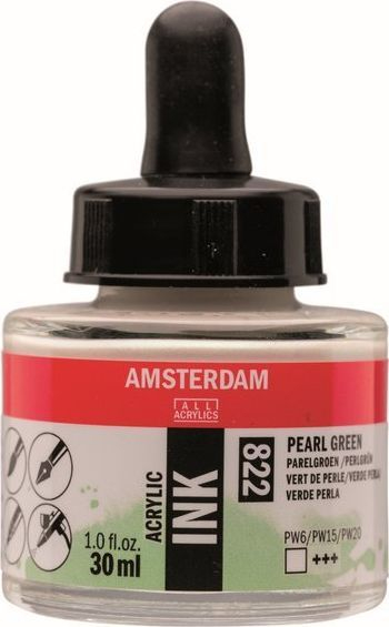 Bojë akrilike Amsterdam Ink 822, 30ml, perlë jeshile