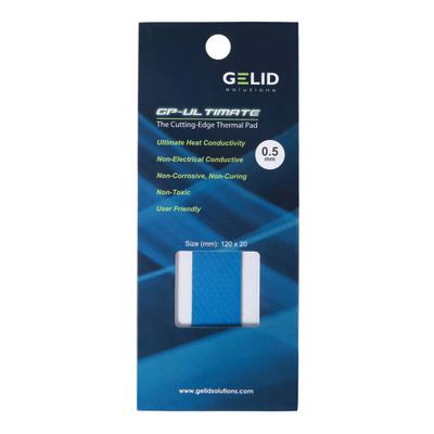 Pad termik Gelid Solutions GP-Ultimate 15W, 120x20x0.5mm, 1 copë, blu