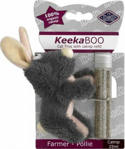 Играчка за мачки D&amp;D Farmer Pollie, плюш со catnip, 8.5cm, 25ml
