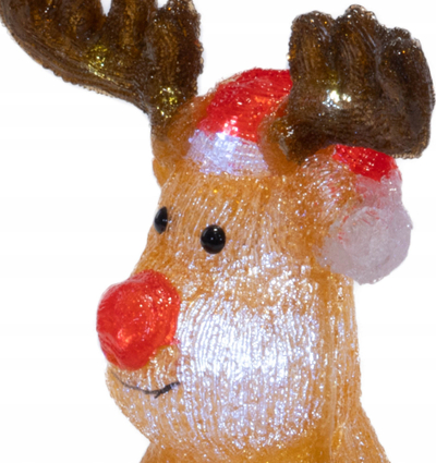Figurë dreri dekorative Feeric, 30 cm, 40 LED, kafe
