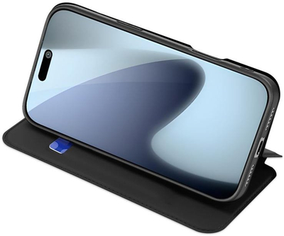 Maskë telefoni Dux Ducis Skin Pro për iPhone 17 Pro, me stand, me xhep karte, e zezë