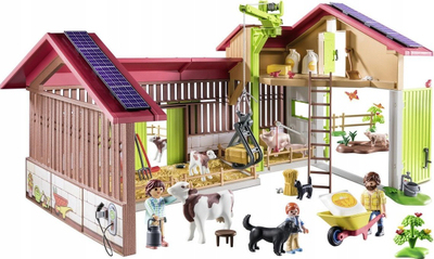 Lodër fermë Playmobil Country Large Farm, 182 pjesë, mosha 4-10 vjeç, shumëngjyrëshe