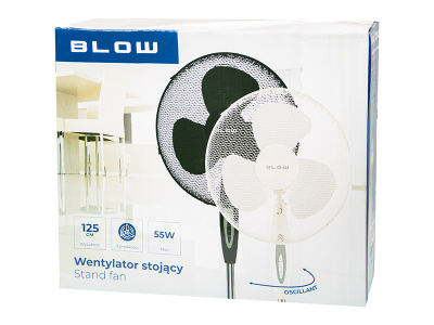 Ventilator në këmbë 16" 40 cm 55W, i zi