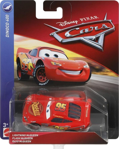 Makine lodër Mattel Disney Cars Lightning McQueen, die-cast, shkallë 1:55, e kuqe