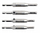 Set stërvinash vetëqendërzuese Sthor 22750, 4 copë, HEX 1/4", argjendt