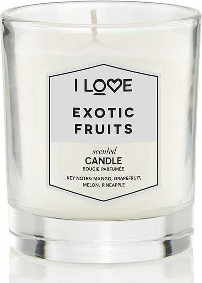 Миризлива свеќа I Love Exotic Fruits, манго грејпфрут ананас, 160g
