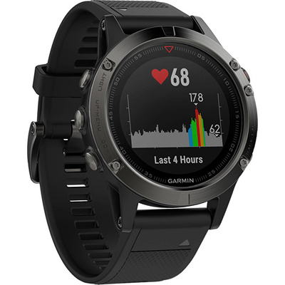 Orë e mençur Garmin Fenix 5 Gray Optic Black band