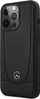 Futollë Mercedes Urban Line MEHCP15XARMBK për iPhone 15 Pro Max 6.7", lëkurë, e zezë
