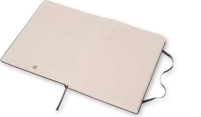 Fletore Moleskine Classic XL, 19x25 cm, faqe me katrorë, e zezë