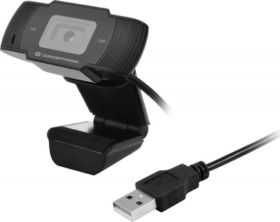 Webkamera Conceptronic AMDIS03B, Full HD 1080p, mikrofon me reduktim zhurme, e zezë