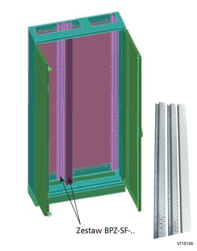 Set ndarës për panele Eaton BPZ-SF-20, 20mm, për switchboard në këmbë