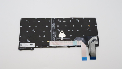 Tastierë laptopi Lenovo 5N21H76958, pjesë zëvendësuese, e zezë