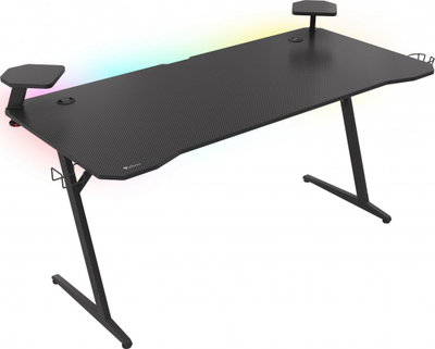 Tavolinë Genesis Holm 510 RGB 160 cm x 75 cm, e zezë