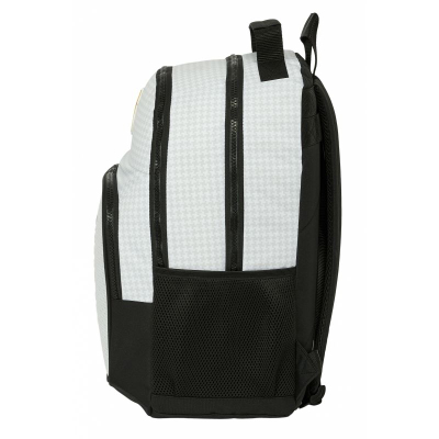 Çantë shpine Real Madrid Sports Backpack 612454560, 100% poliester, plot xhepa, bardh e zezë
